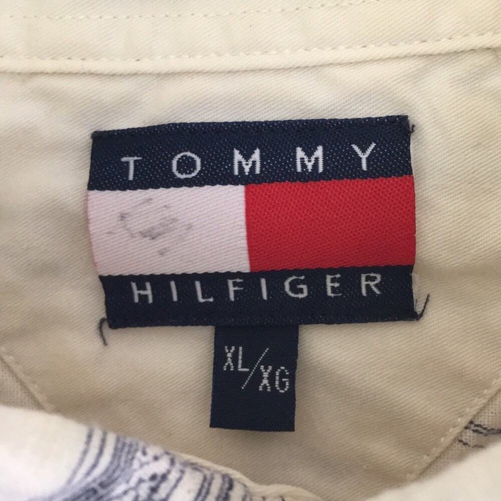 Tommy Hilfiger XL nautical theme linen+cotton shirt - Picture 5 of 13